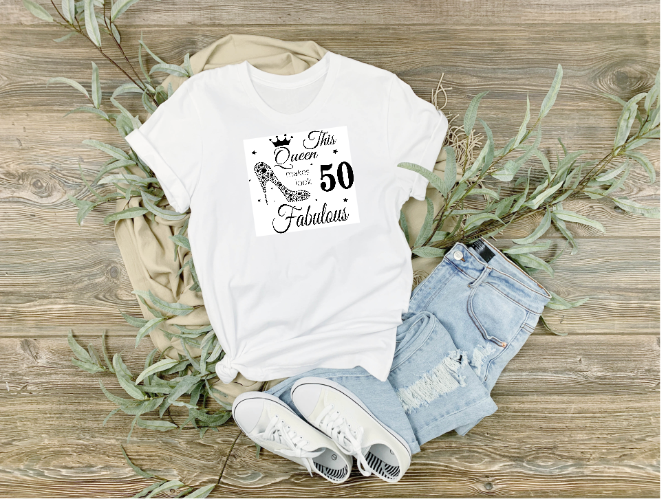 Womans Classic Tee 50 and Fabulous