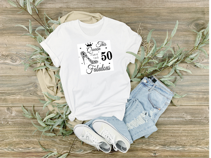 Womans Classic Tee 50 and Fabulous