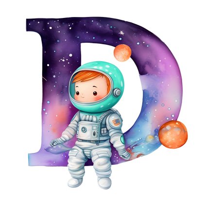 Illustrated Alphabet Mug - Astronaut