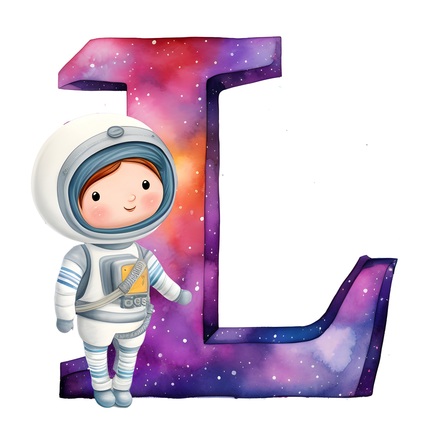 Illustrated Alphabet Mug - Astronaut