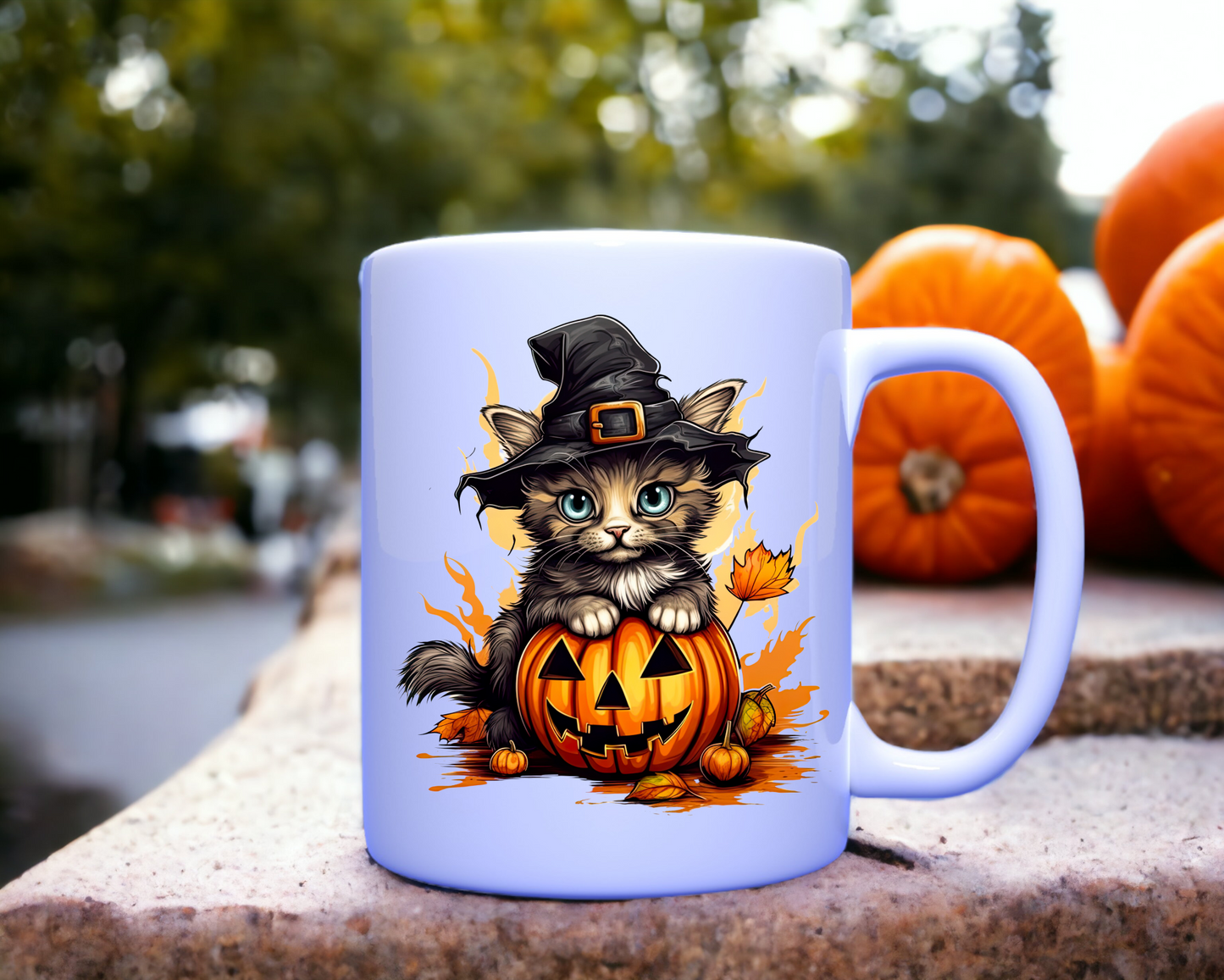 Kitty Kat Halloween Mugs